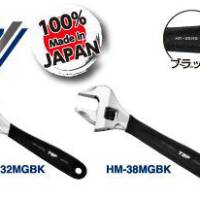 Mỏ lết thường miệng rộng tay cầm đen HM-43MGBK Top KOGYO