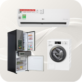 Tủ lạnh, máy lạnh, máy giặt